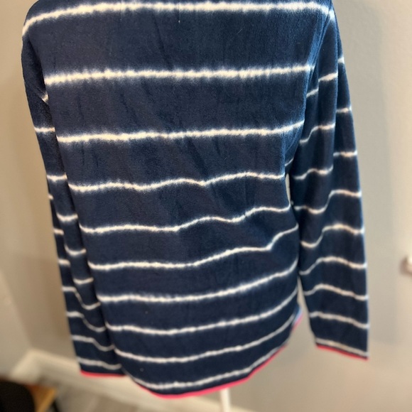 Simply Southern Fleece Women Pink Blue Tie Dye Top Long Sleeve Medium - Picture 4 of 10